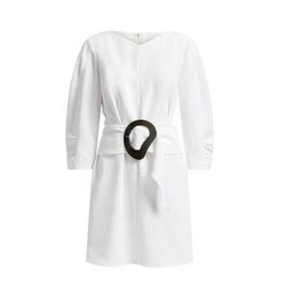 Tibi Shirred Sleeve with Removable Belt Dress Size 6 - Picture 1 of 15